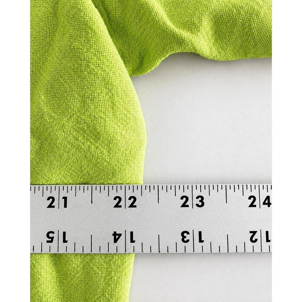 Soft Surroundings Tunic Women XL Lime Green Excellent Pintuck Cotton 24014 - Picture 11 of 13